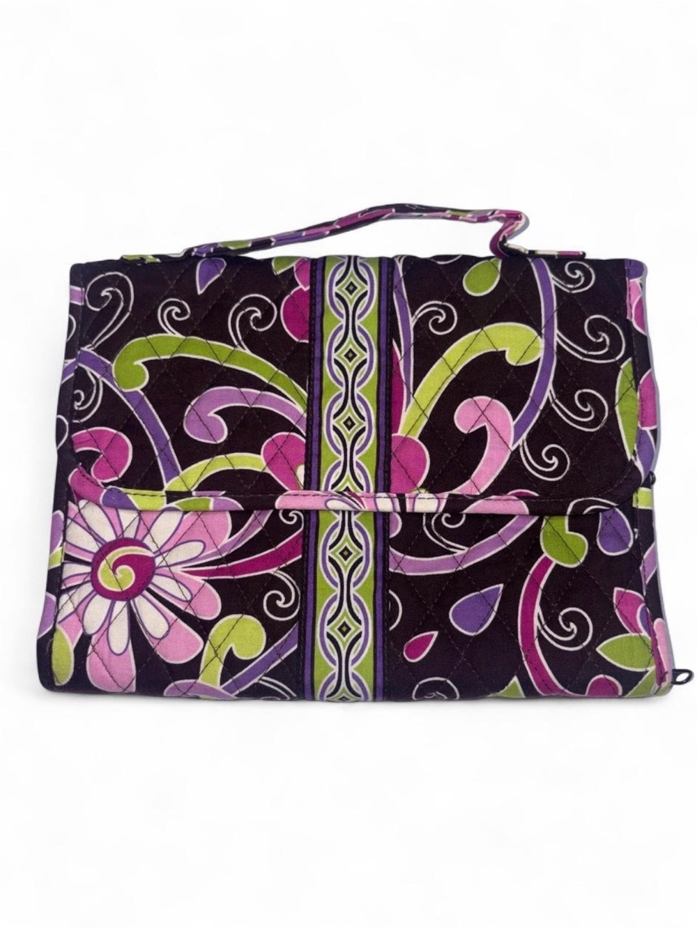 Vera Bradley Travel Jewelry Organizer Folio — Purple Punch